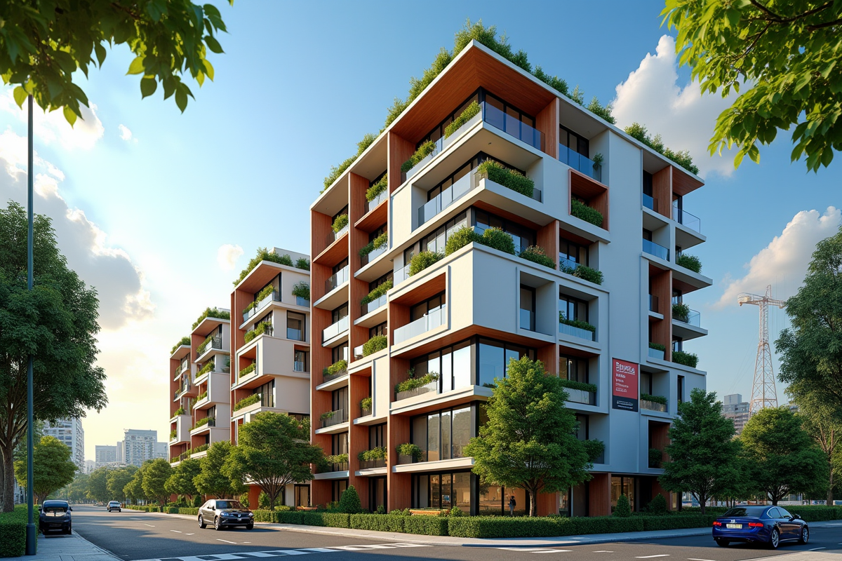 Immeuble d appartement rénové dans un quartier dynamique en ville