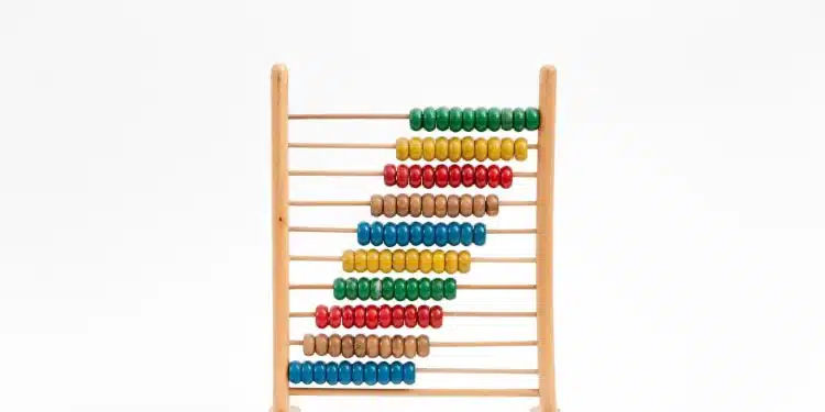 multicolored abacus