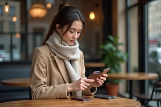 Porte-carte élégant pour femme avec plusieurs compartiments pratiques