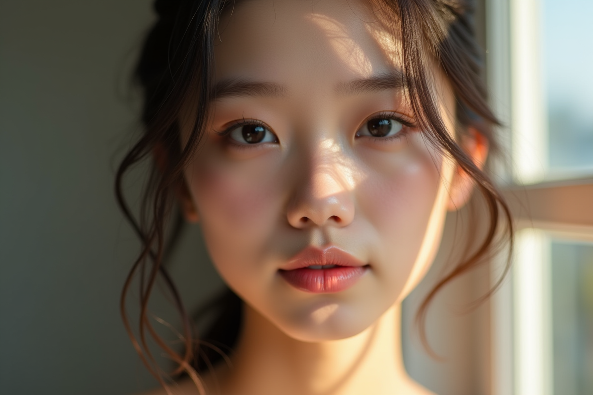 Zoom sur le visage d